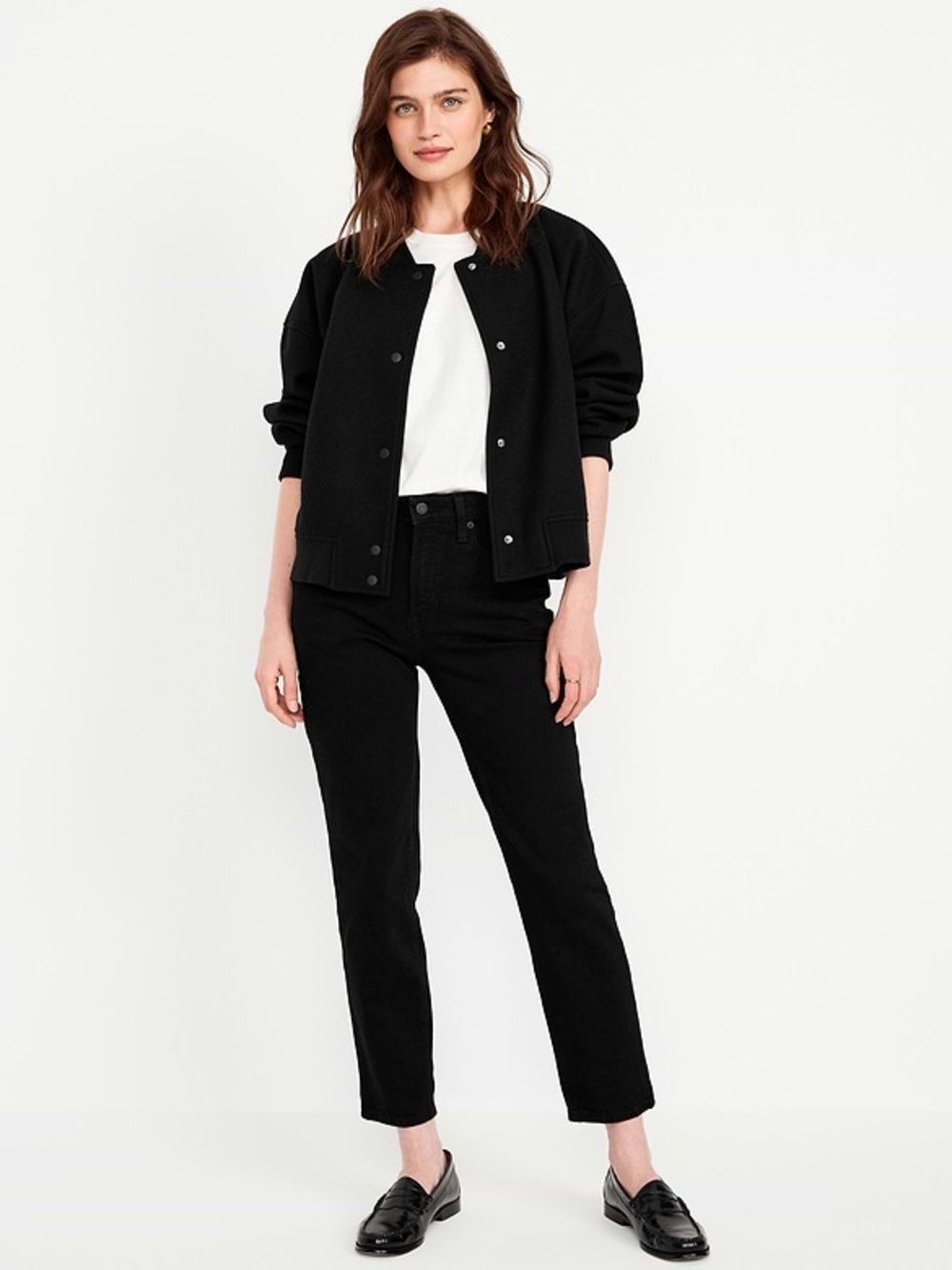 Old Navy High-Waisted OG Straight Black Jeans Size 4